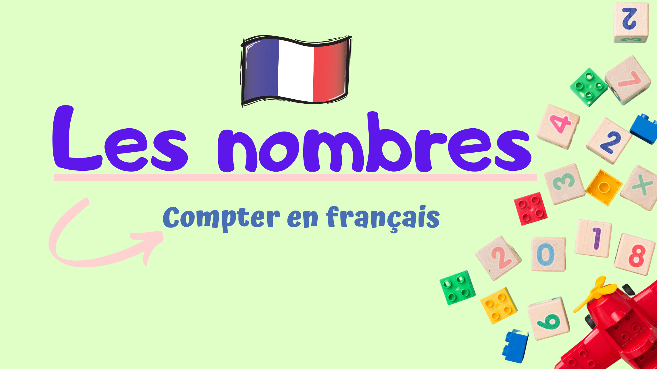 Numbers from 1 to 10 in French