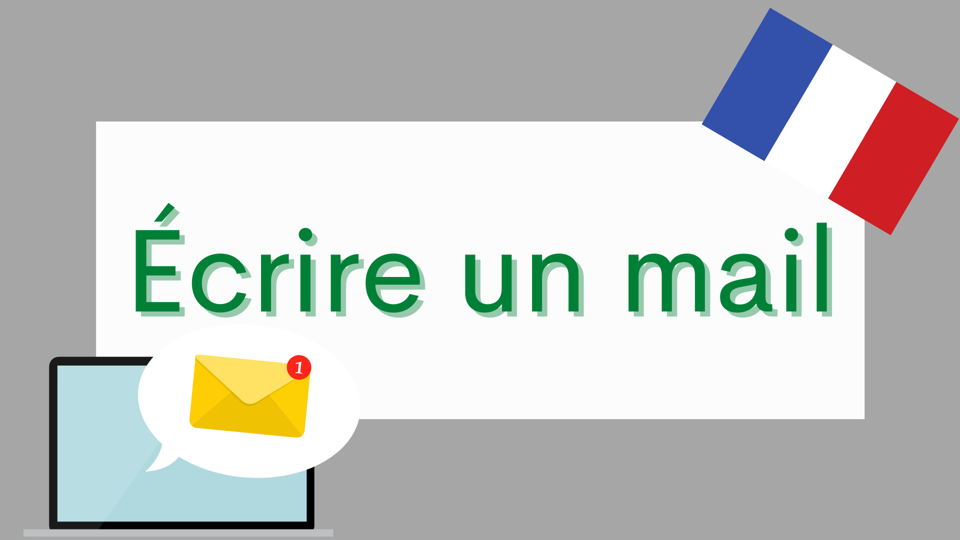 write an email in French