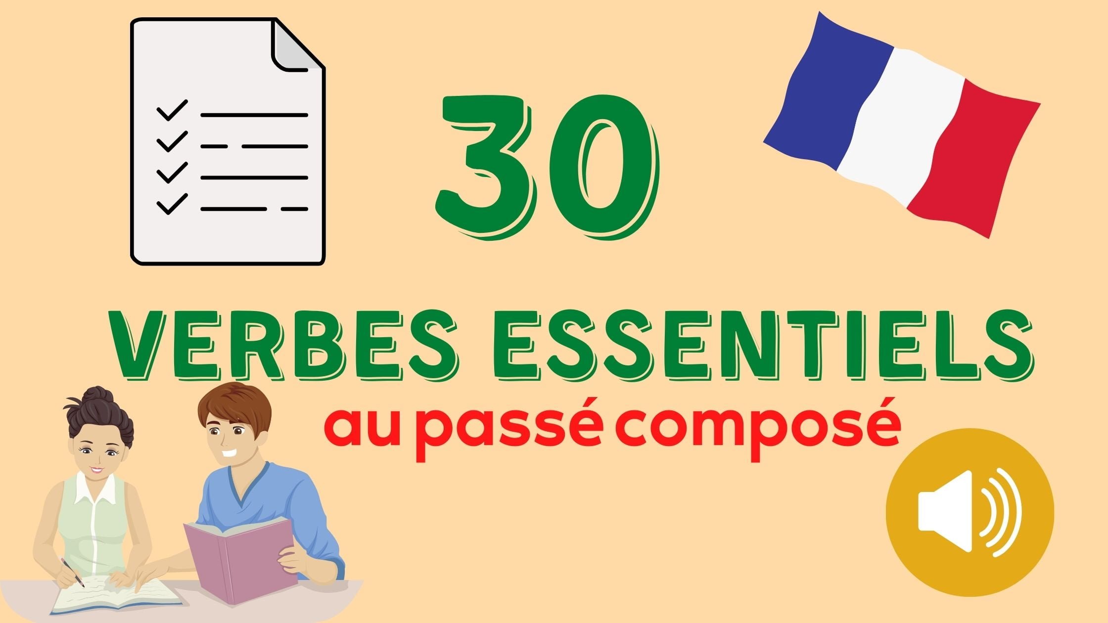 30 essential french verbs in passé composé