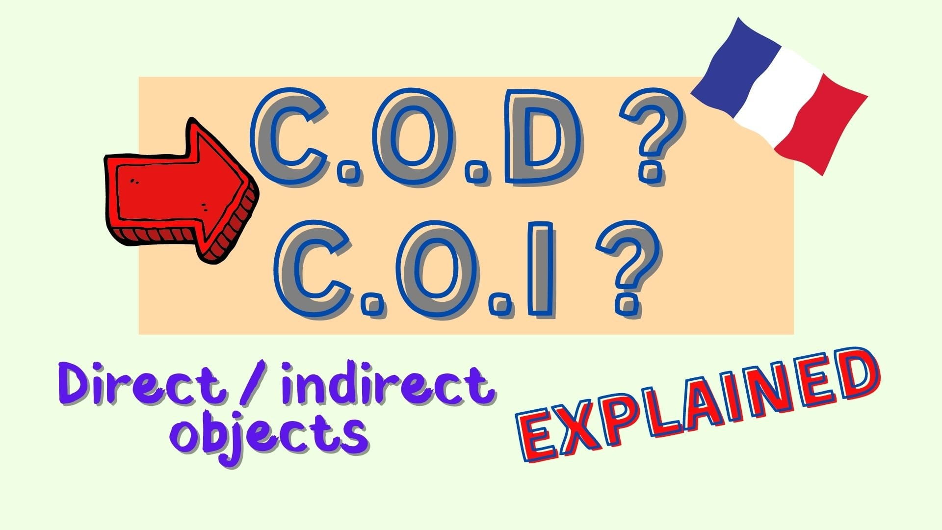 COD and COI in French - French grammar explained