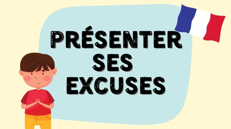 how to apologize in French