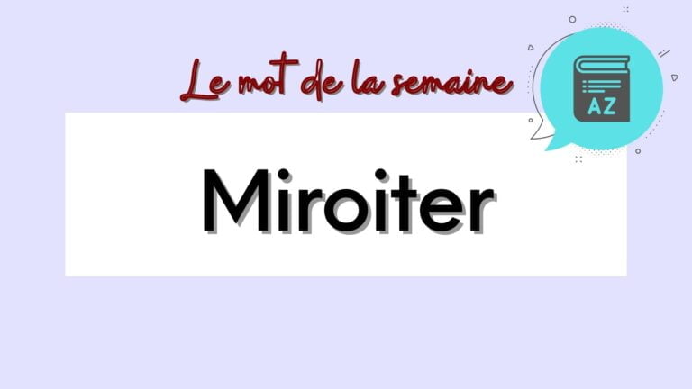 miroiter in french