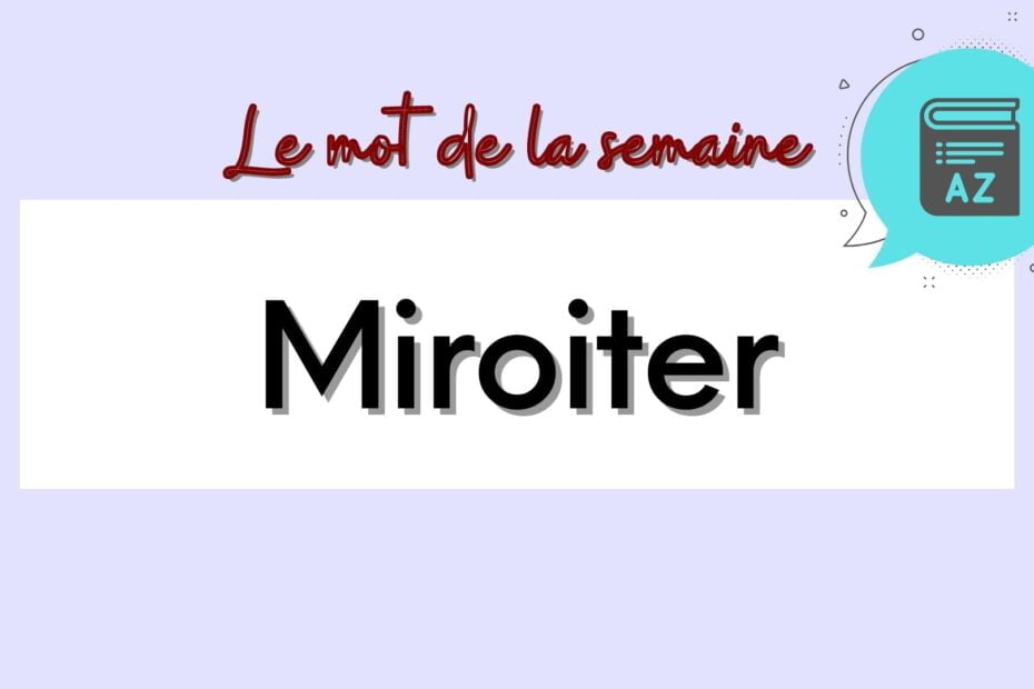 miroiter in french