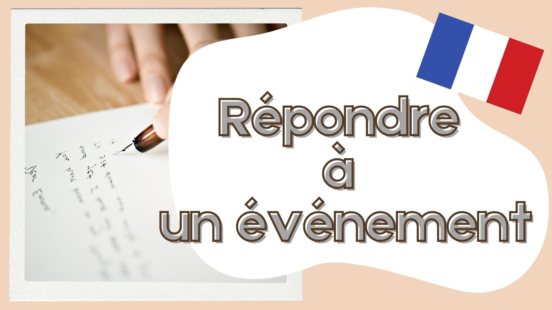 respond to an event in French