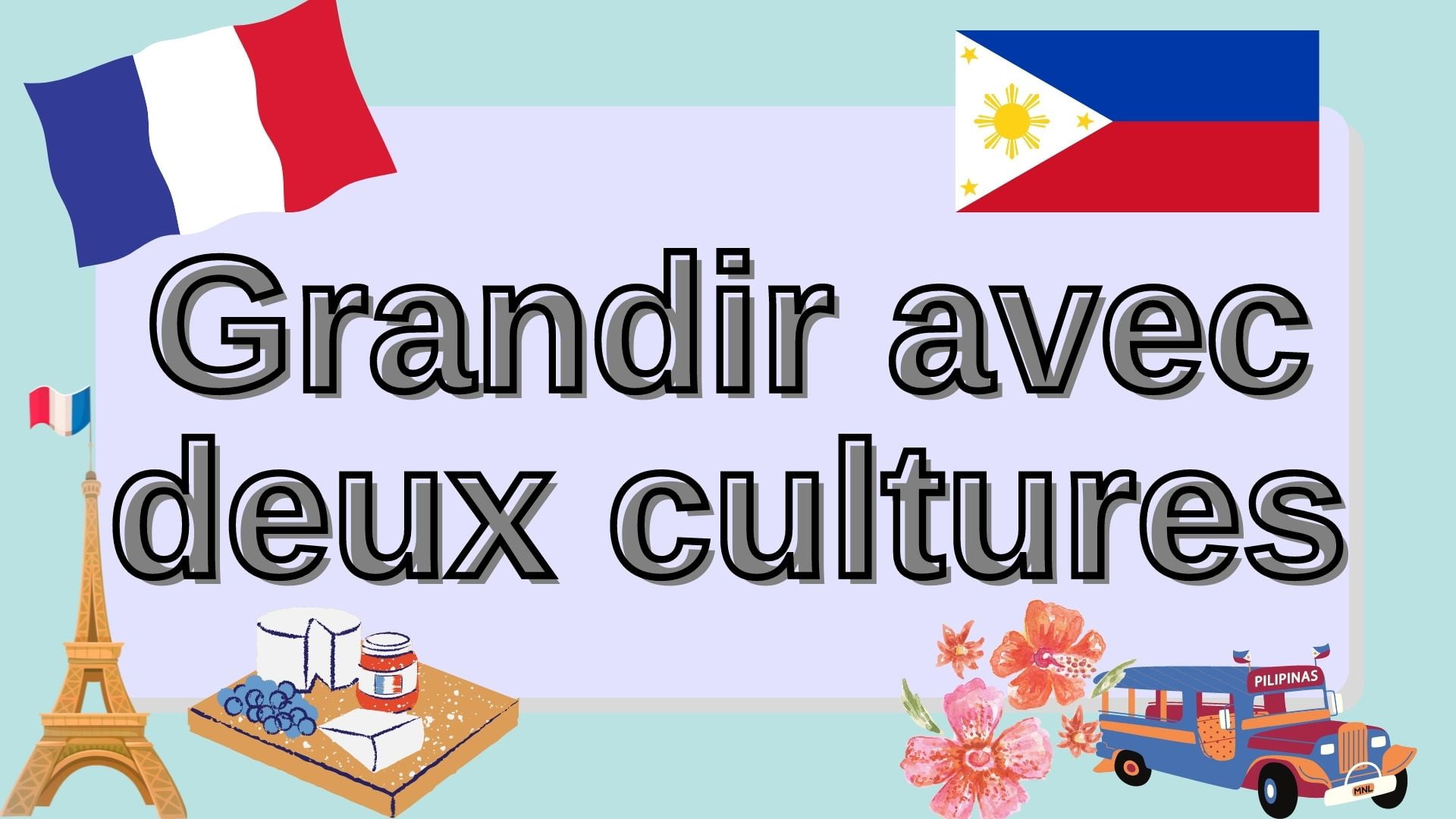 Grandir avec deux cultures différentes - French text reading