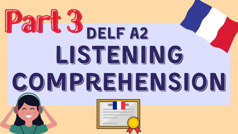delf a2 listening comprehension