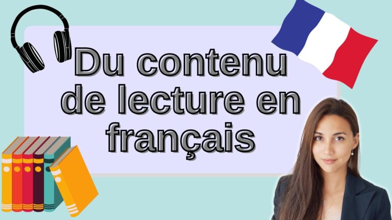 Some French reading content - French text reading