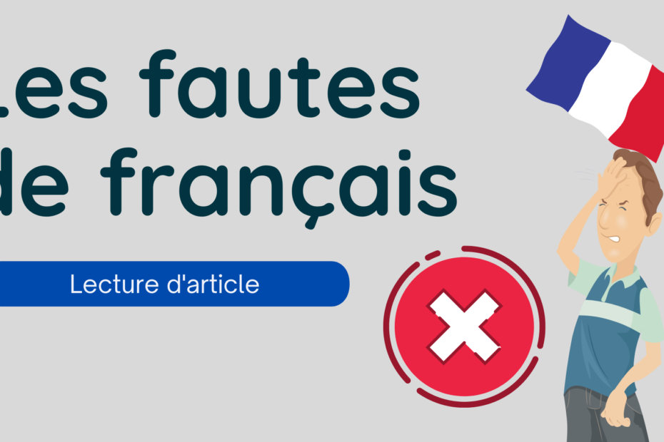 French mistakes - French reading