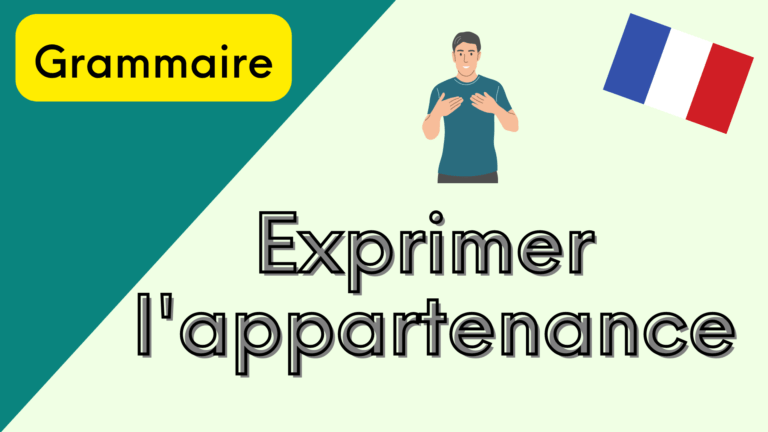 Express possession in French