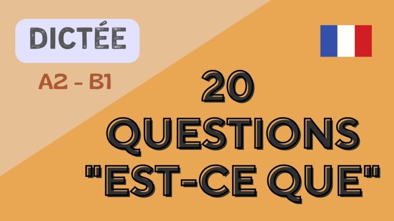 20 questions est-ce que